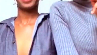 Lesbian Ebony's Try Out Each Other