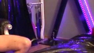 Old man dominating lesbian tits licking