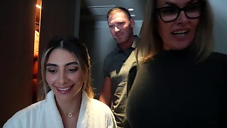 I've Invited Hot Couple for Foursome to Our Hotel