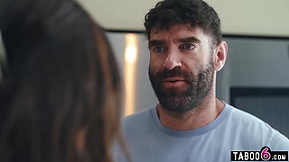 Stepbro fucks stuck MILF sister-in-law