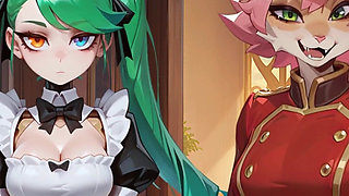 Hotel Tales Gameplay Part 3 - Helping Nikki Sort the Suitcases and Bathe Griselda the Huntress