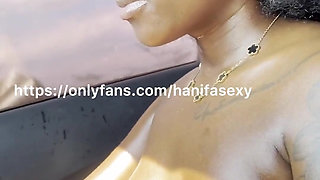 Risky Nudity!i Enjoyed Driving Naked Playing with My Hairy Pussy,big Tits with Car Windows Down People Watching for 30min