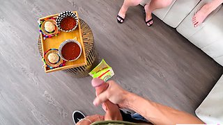 Cinco de Mayo surprize for teen stepsister and her sexy BFF