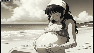 SFW Pregnant woman Cartoon Hentai Animation