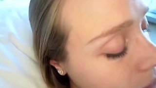 Pregnant cuckold white wife fucks huge bbc while her