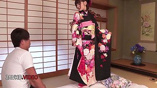 Shaved Pussy seductive Japanese woman gets fucking intense creampie by toys