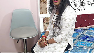 Real Indian Stepsister helps stepbrother cuum quickly in her panties while parents wait outside