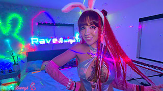 Horny Redhead Luna Legend Gives Brian Her Ass Under Neon Lights!