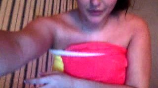 Chubby Brunette Big Boobs Dildo Masturbation