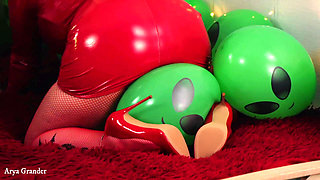 Compilation of Air Ballons Latex Fetish Video