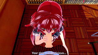 Rias Gremory Sex in the Library - Dxd Ntr Madness Series