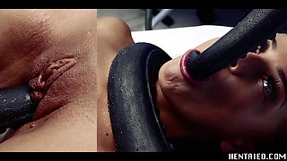 Cute Petite Girl Haneen Gives Herself to Alien Pleasure - Real Life Hentai Monster Cock Creampie