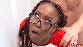 Pigtailed Ebony With Glasses Cant Get Enough Of Olivers Cock - Oliver Flynn And You Love Cece