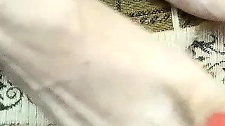 My Stepbrother Cum on My Feet! Real Home Video