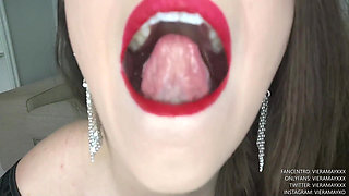Sexy Open Mouth and Throat Fetish Fun