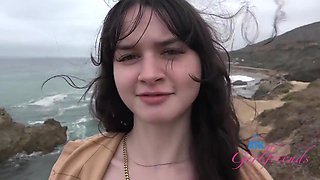 Remi Raw - Vacation Fun With Sweet And Innocent Behind The Blowjob In The Car