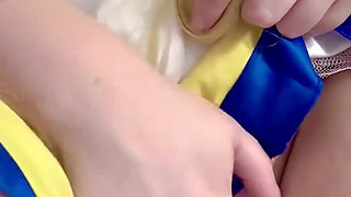 Sailor Moon Rubs Clit in Bathtub