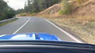 Mila Pie Blowjob & Facial in Car - Outdoor Teen Fucked by Big Dick POV
