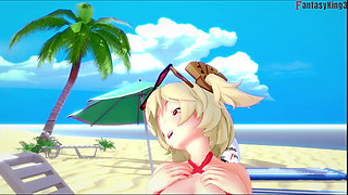 Burnice Bikini fucking on the beach - 3 - Zenless Zone Zero (ZZZ)