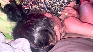 I Suck the Dick with Eagerness to Drink the Cum but I Have No Patience and I Make Him Fuck Me to Swallow Faster