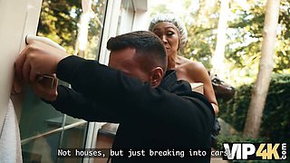 Fetching Charlie Dean at big white cock action