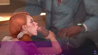 Busty Indian MILF Mila Ai Rides Boss's Big Black Cock - 3D Hentai Anal & Creampie Sex