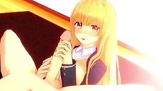 Otonari No Tenshi-sama - Mahiru Shiina Intimate Sex with Her Lover - 3D Hentai Animations