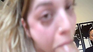 Keila Cant Stand It And Decides To Swallow The Whole Cock In Front Of My Friends