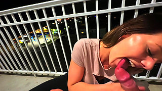Risky Hotel Balcony Fuck and Beach Sex