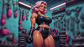 Sexy Anime Girls Boxing Workout
