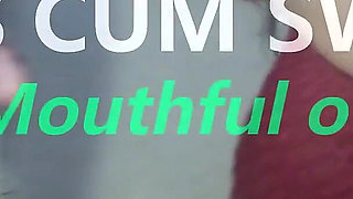 Lizeth's Cum Swallow - Gags on Mouthful of Hot Cum