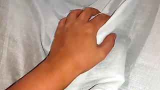 My Girlfriend Studies For Exam While Neighbor Eats My Pussy Under Blanket - Lesbian Threesome Teen Cheating