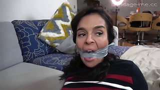 Gagged MILF in Bondage