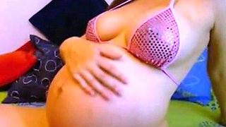 Pregnant Safira Shows Off on Webcam
