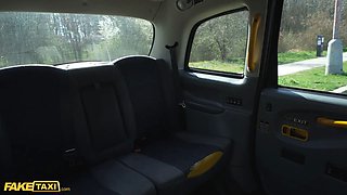 Faux cab teenie blonda highly cute model in observe thru underwear gets small Shaved Pussy opened up by a thick cock