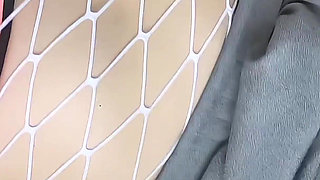 Secret Hole in Black Pantyhose