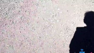 Blonde Teen Selina Imai's Wild Malibu Beach Creampie