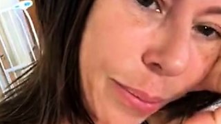 Big boobs milf masturbates with her dildo
