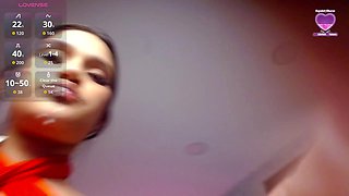 Teen in Lingerie Squeezes Thick Jets of Milk from Her Big Tits, Soaking Face in Sticky Cas