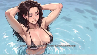 My New Girlfriend  Taboo Hentai Game  Ep.52 Caught My MILF Neighbor Boob in the Pool Just Next to My Stepmom!