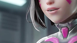 The Rise of a New Popstar - D.va 3D Overwatch Porn Animation