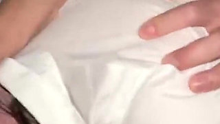 First Group Encounter in Uniform Play Overwhelms Her, Ending in Intense Creampie Scene