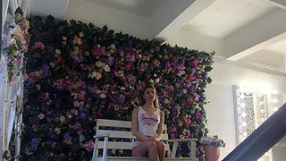 Blonde teen Sierras first erotic masturbation video