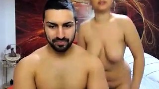 Hot Amateur Couple's Rough Sex Session on Webcam