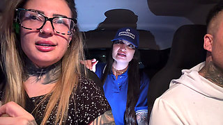 Frenstista Accepted to Give Her Pussy and Got Into the Car When She Took off Her Blouse We Were Surprised and When She Put Her T
