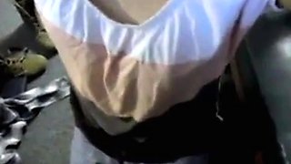 Asian College Girl Sucks and Facializes White Cock