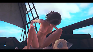 Hentai Uncensored - Sexy Girl Fucking in a Boat - Japanese Asian Manga Anime Film Game Porn