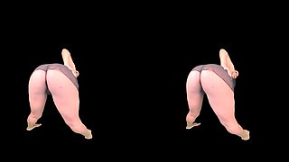 Renee Renee - Huge Black Nipples and Booty Shaking [RE-MASTERED