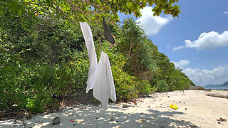 We Skinny Dipped and Fucked All Day on the Beach in Thailand - Real Amateur Sex