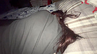 Cleopatra -Step Dad Is Watching TV In Bed And Fucks My Back Skin And Lets Go Inside Me